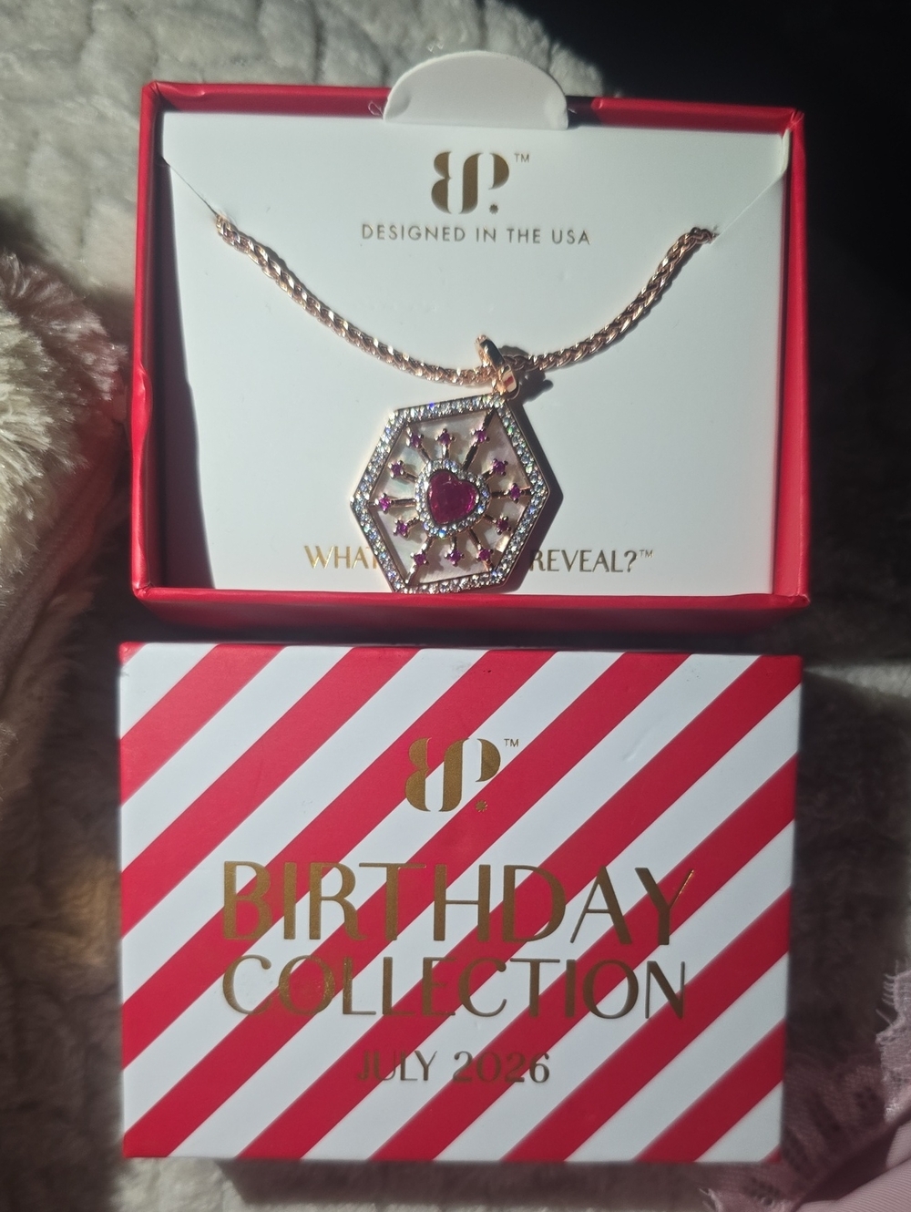 July Necklace Birthday Collection. Hearts On Fire
